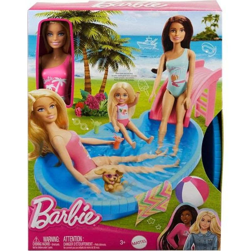 BONECA BARBIE PISCINA HRJ74
