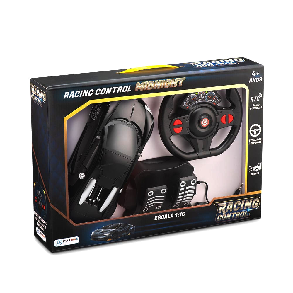CARRINHO RACING PRETO MULTIK.