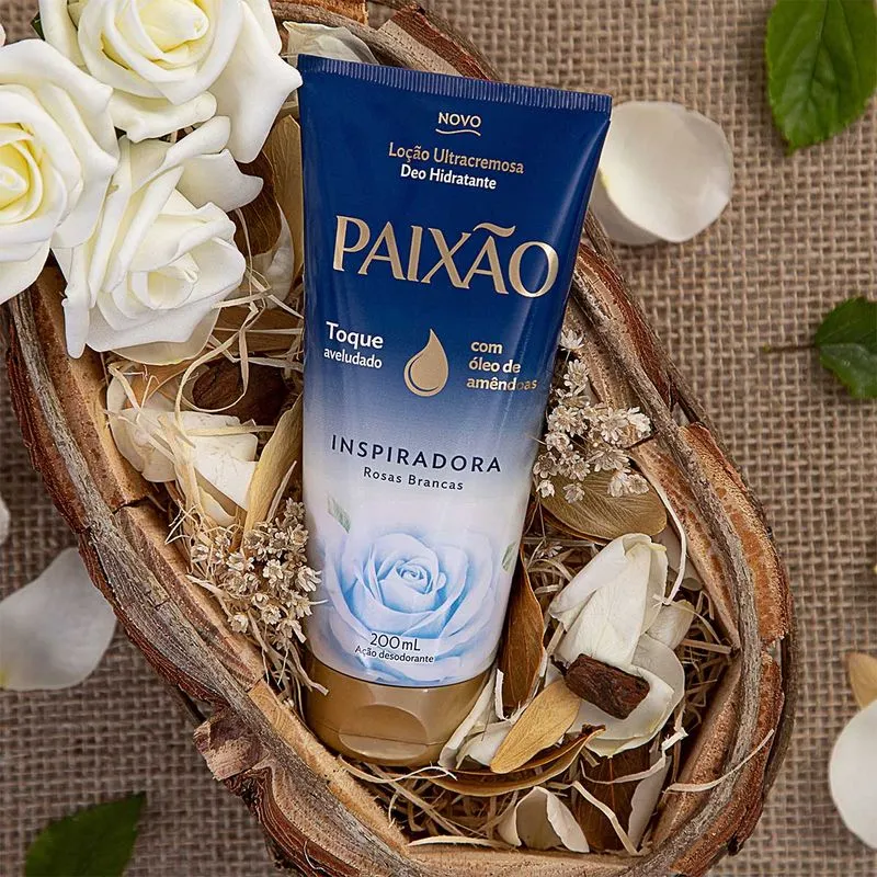 LOÇÃO ULTRACREMOSA PAIXAO ROSAS BRANCAS