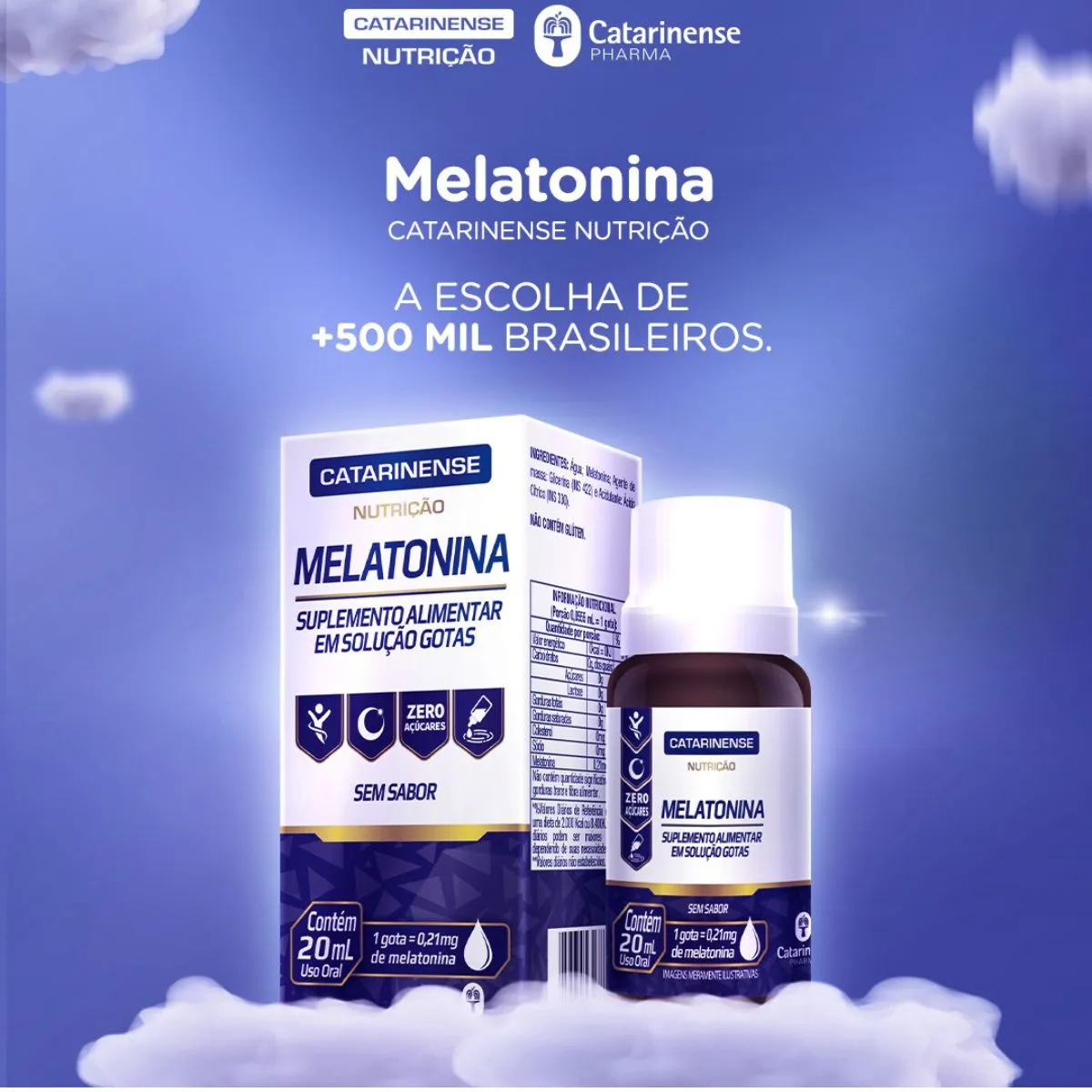 MELATONINA 0,21MG S/SAB GTS 30