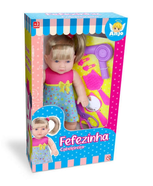BONECA 43CM FEFEZINHA CABELELE