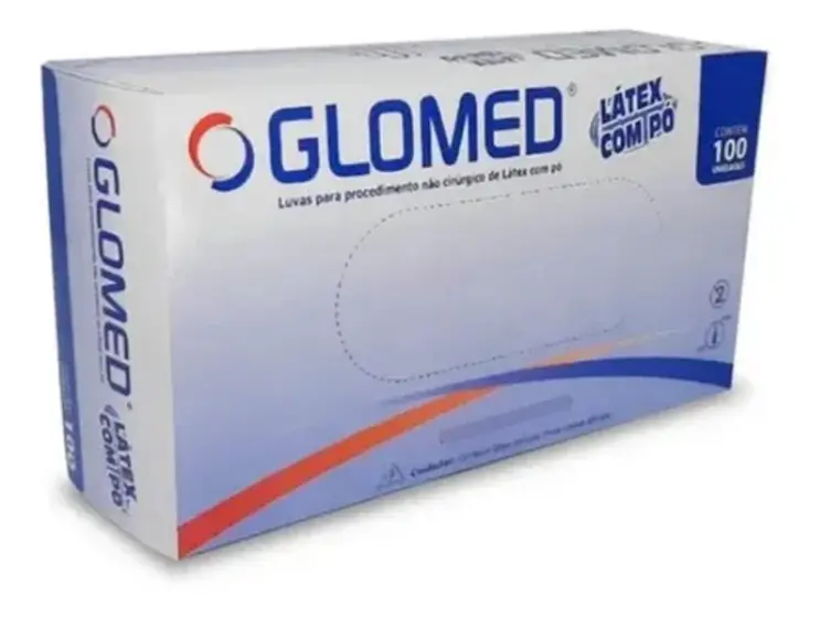 LUVA DESC GLOMED LAT M 100UN