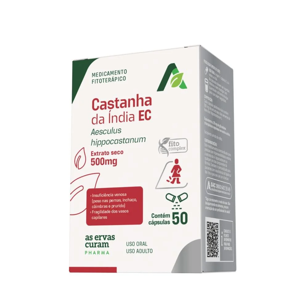 CASTANHA DA INDIA 500MG 50CAP