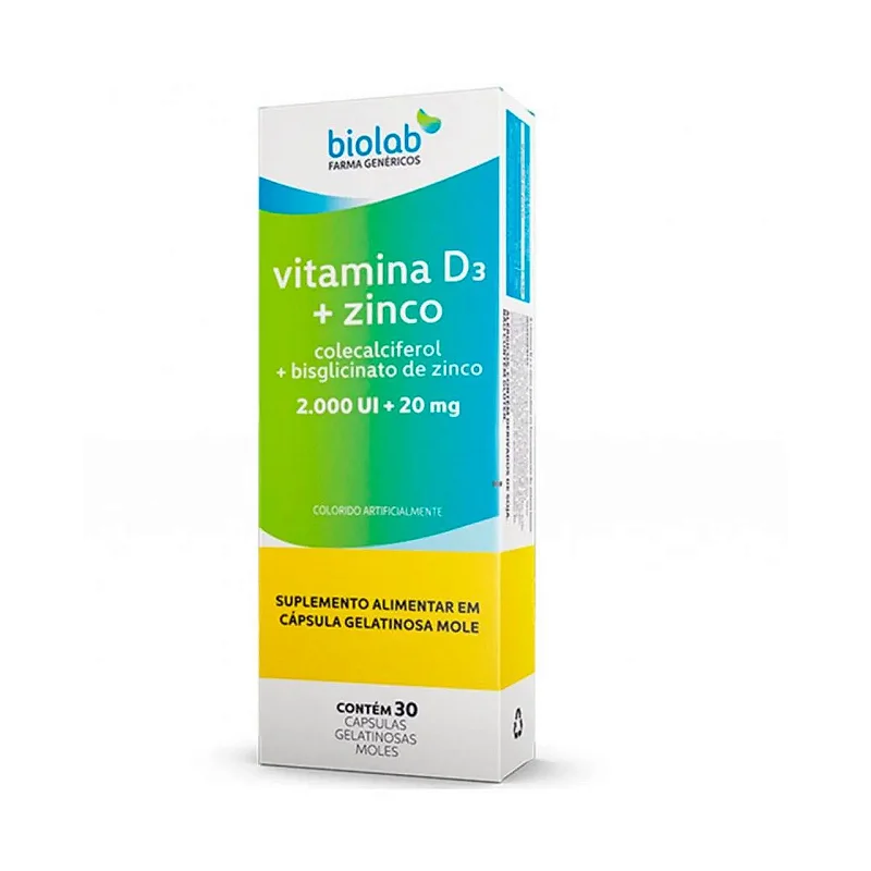 VITAMINA D3+ZINCO 30CP