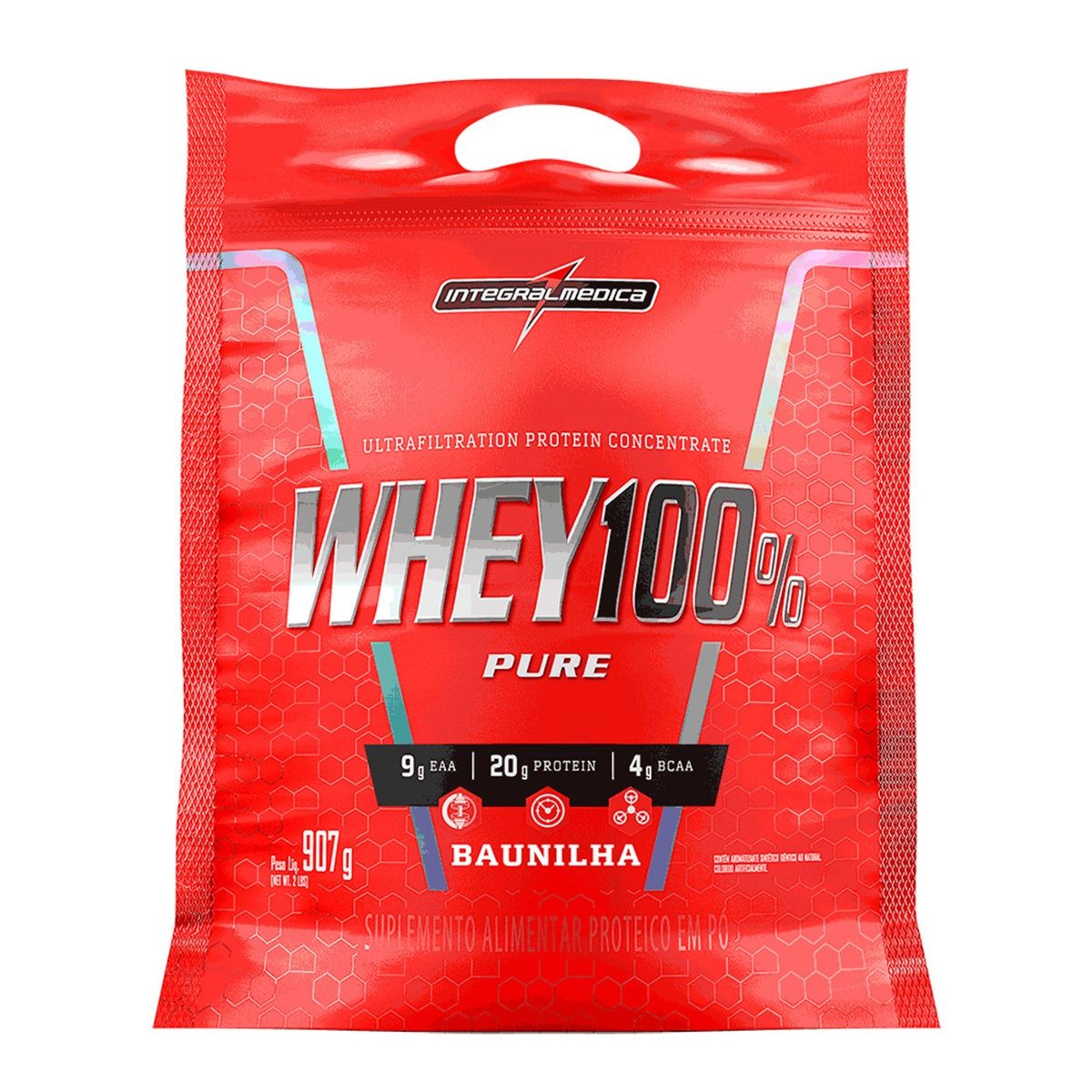WHEY 100% PURE BAU REF 907G