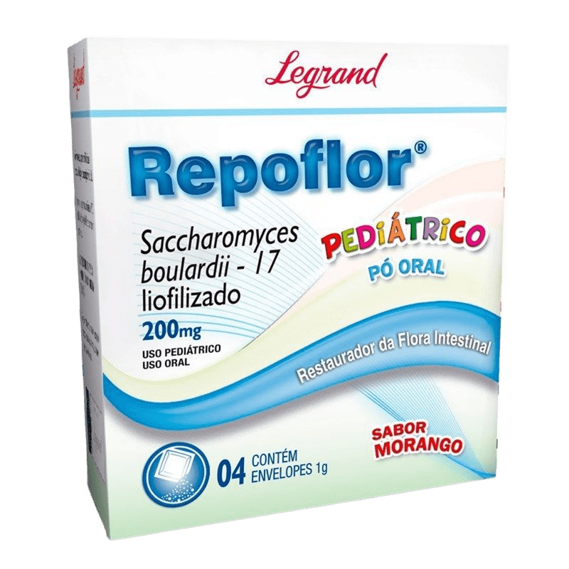 REPOFLOR 200MG PED 4ENV 1G