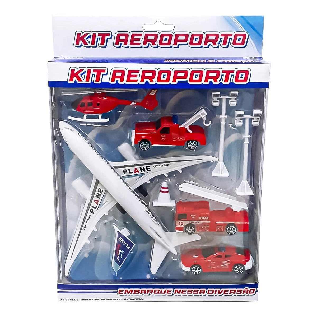 AVIAO BRINQ.12CM + ACESSORIOS