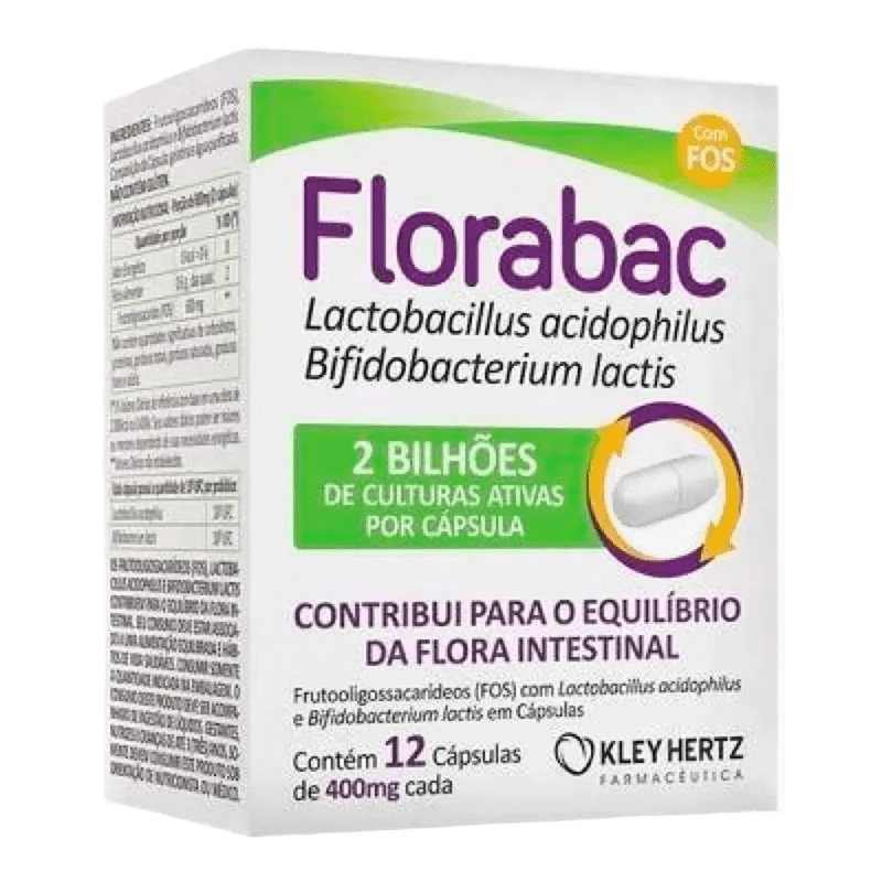 FLORABAC 400MG 12CAP