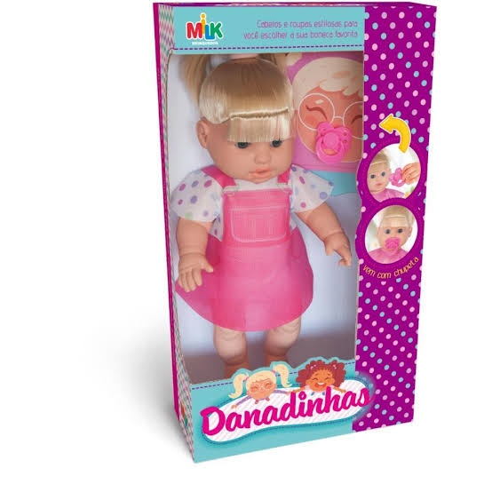BONECA 33CM DANADINHA LOIRA
