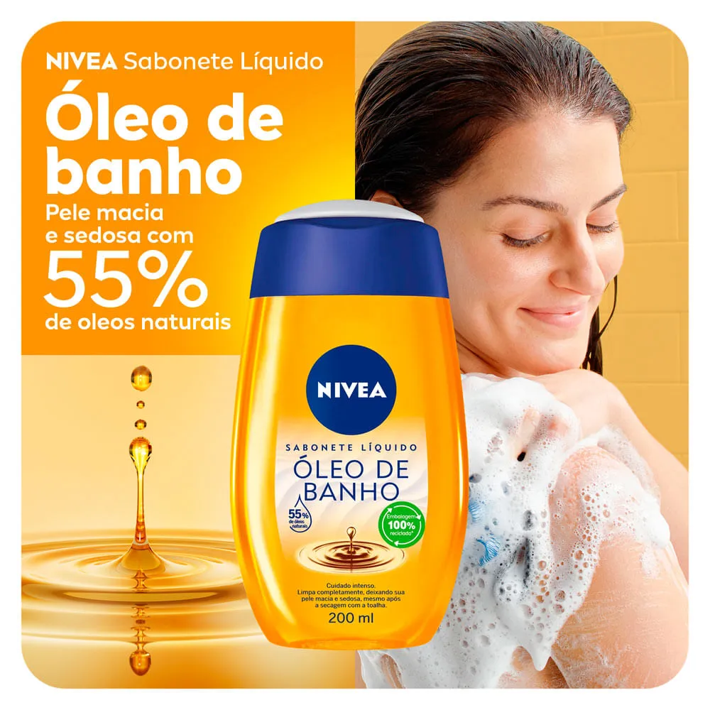 SAB LIQ NIVEA OL BAN 200ML