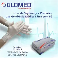 LUVA PROC GLOMED NIT PR P 100U