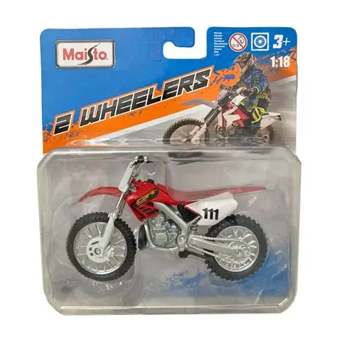 MOTO MAISTO 1:18 12X1 SORT.