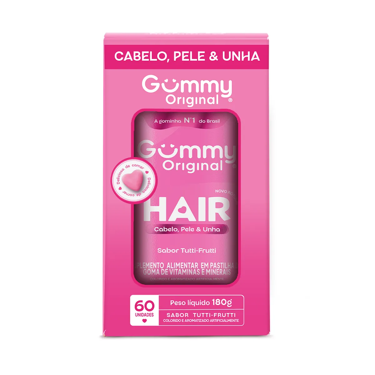 GUMMY HAIR VIT TUT FR 60GOM